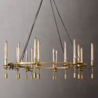Fontanelle Vintage Glow Round Chandelier 58"