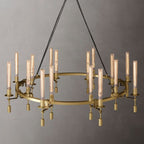 Fontanelle Vintage Glow Round Chandelier 58"
