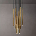 Aquitaine Faceted Cluster Round Chandelier 18"