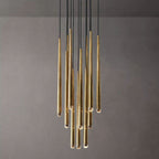 Aquitaine Faceted Cluster Round Chandelier 18"