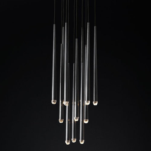 Aquitaine Faceted Cluster Round Chandelier 18"