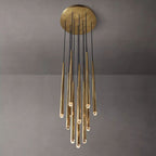Aquitaine Faceted Cluster Round Chandelier 24"