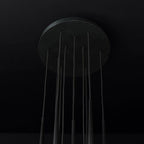 Aquitaine Faceted Cluster Round Chandelier 24"