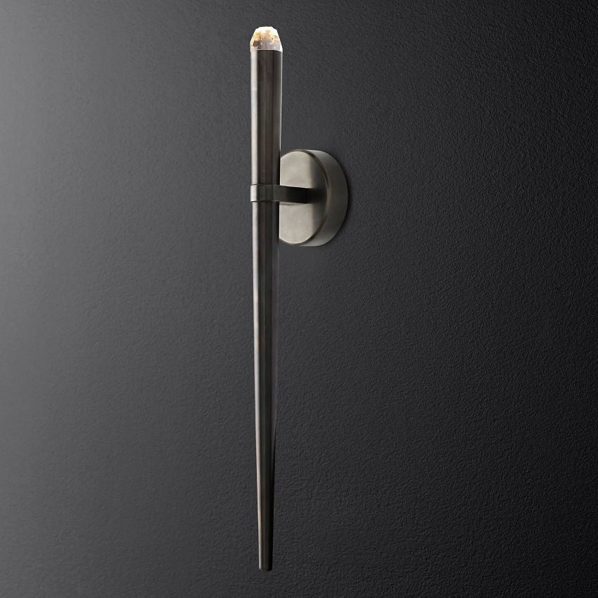 Aquitaine Faceted Cluster Torch Wall Sconce