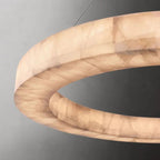 Rivage Veined Alabaster Round Chandelier 40"