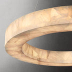 Rivage Veined Alabaster Round Chandelier 60"