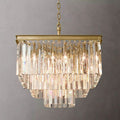 Odeon Deco Prism Tiered Square Chandelier 22"