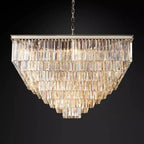 Odeon Deco Prism Tiered Square Chandelier 47"