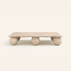 Palla marble coffee table in modern living room setting
