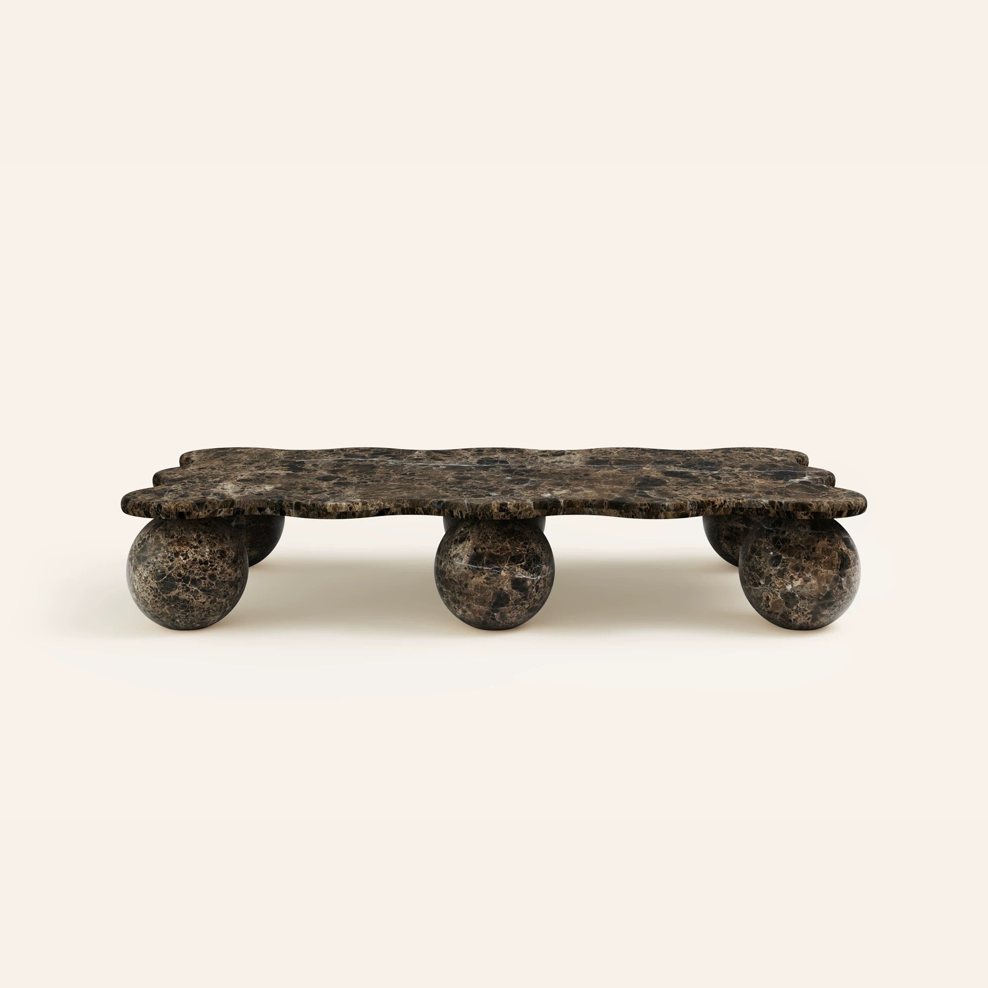 Rectangular Marble Coffee Table – Sculptural Stone Coffee Table (170 cm)