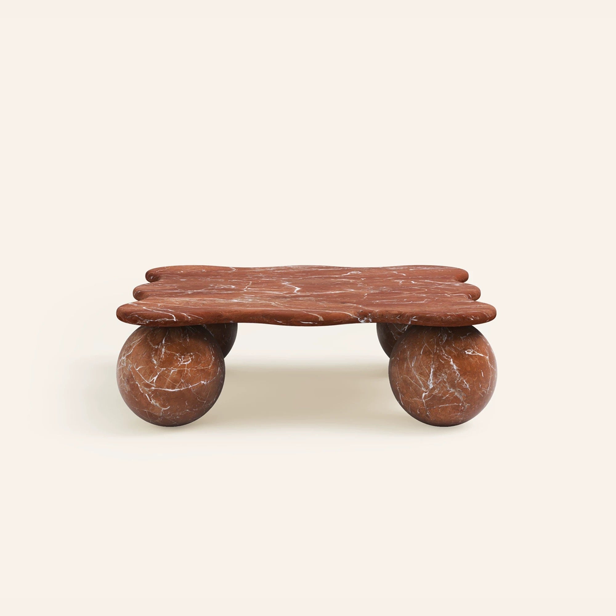 Square stone coffee table inspired by FORM(LA) design