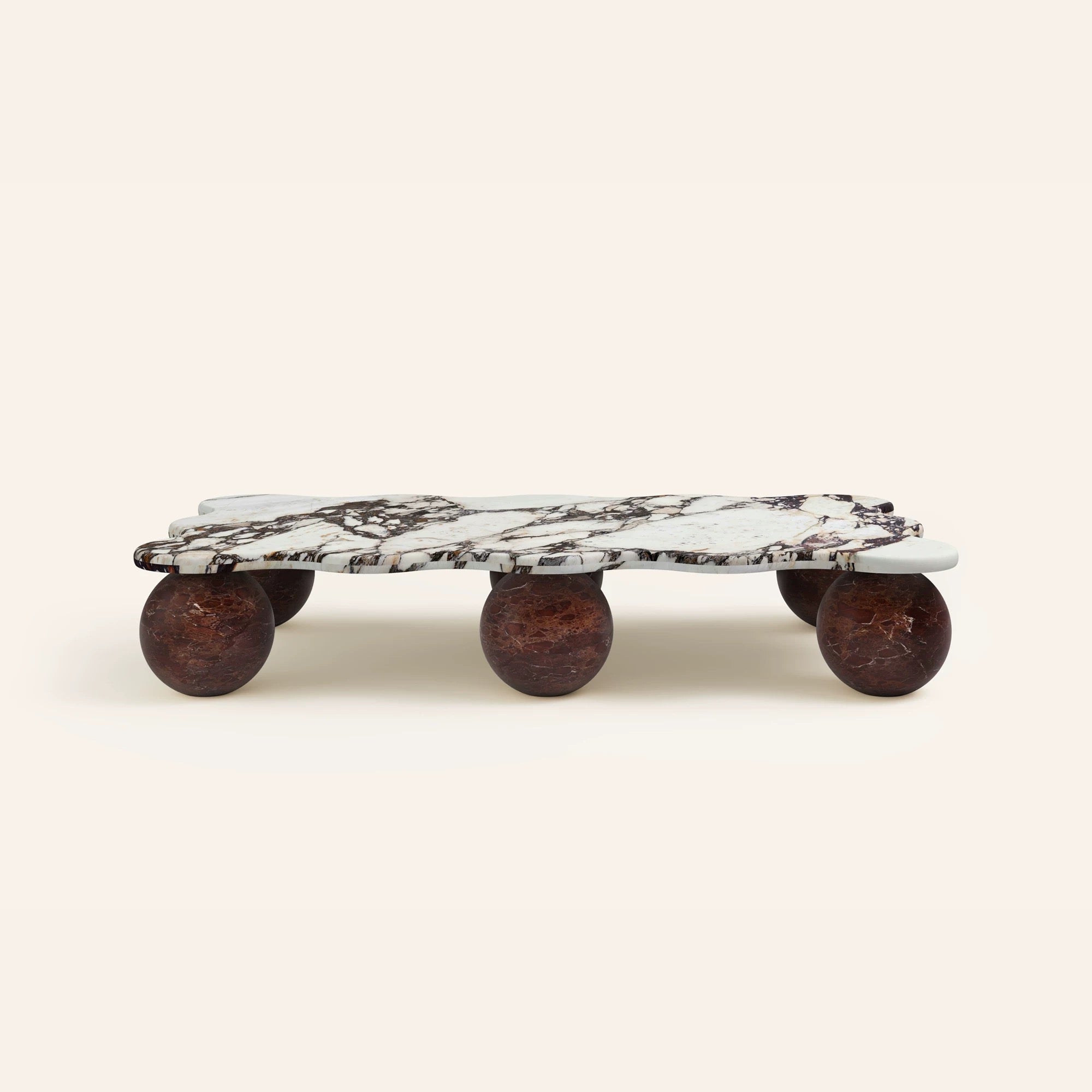 Rectangular Marble Coffee Table – Sculptural Stone Coffee Table (170 cm)