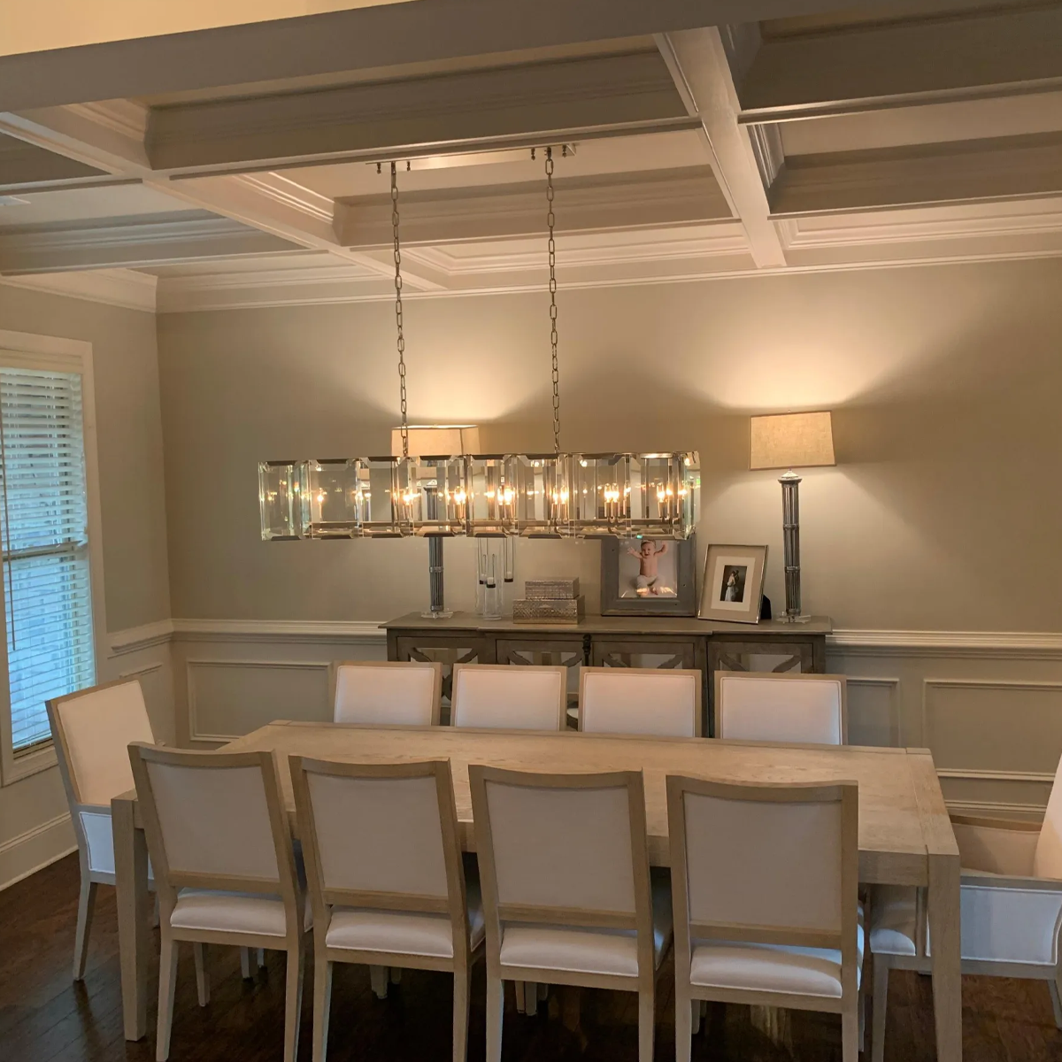 Harlow Faceted Crystal Rectangle Chandelier 54"
