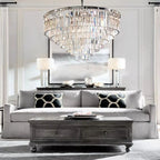 Odeon Deco Prism Round Chandelier 44"