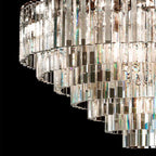 Odeon Deco Prism Round Chandelier 44"