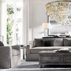 Odeon Deco Prism Round Chandelier 44"