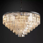 Odeon Deco Prism Round Chandelier 44"