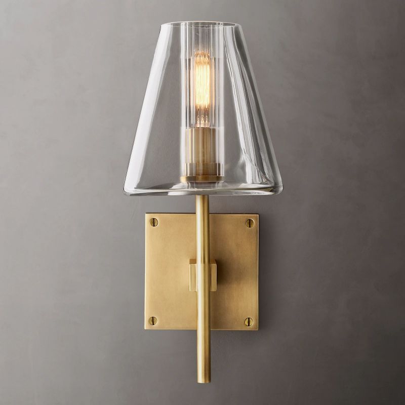 Fulham Tapered Glass Wall Sconce