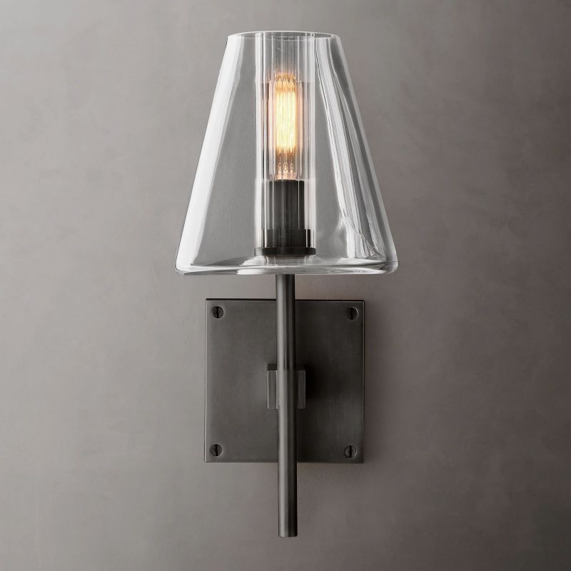 Fulham Tapered Glass Wall Sconce