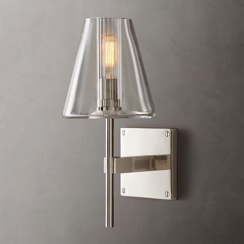 Fulham Tapered Glass Wall Sconce