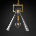 Machinist Glass Funnel Pendant Light