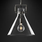 Machinist Glass Funnel Pendant Light