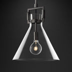 Machinist Glass Funnel Pendant Light
