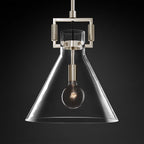 Machinist Glass Funnel Pendant Light