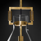 Machinist Glass Funnel Flush Mount