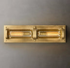 Savile Crystal Block Double Round Wall Sconce