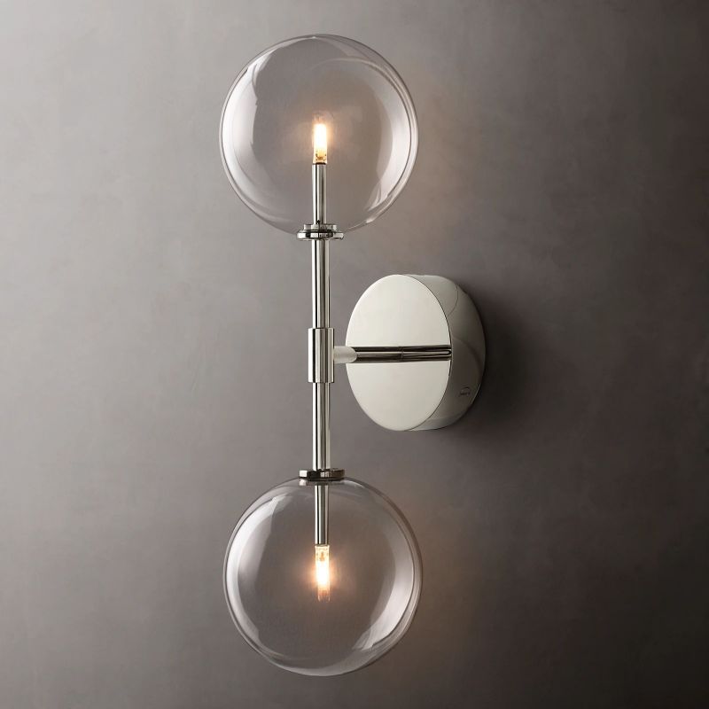 Lucelle Glass Globe Linear Wall Sconce