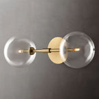 Lucelle Glass Globe Linear Wall Sconce