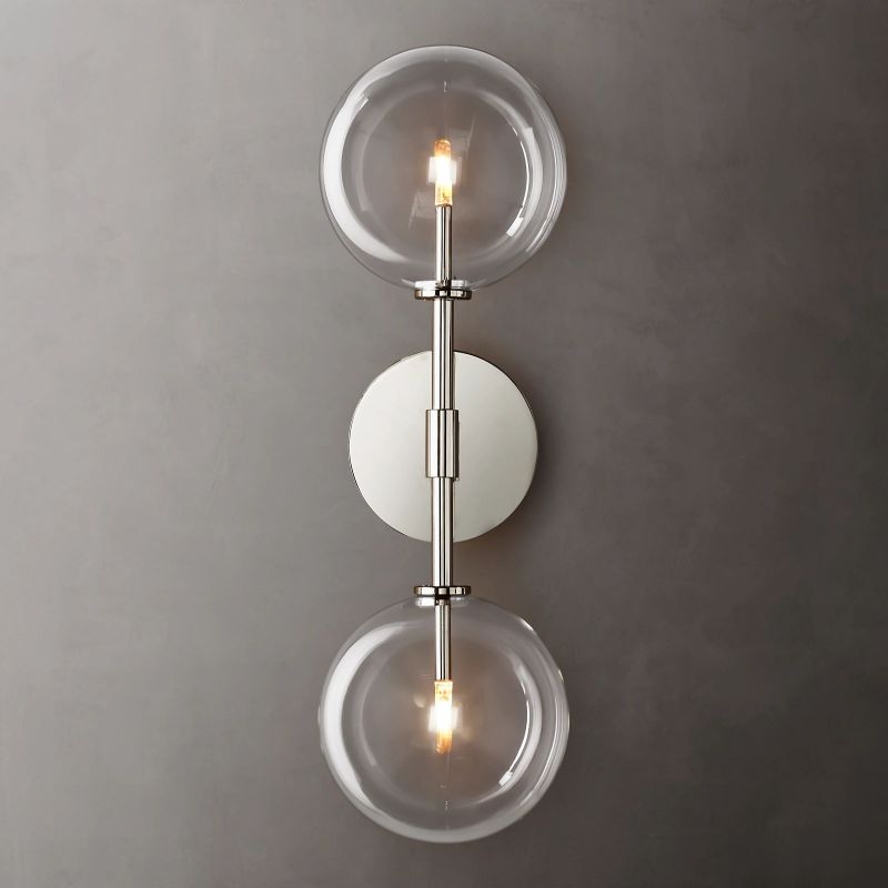 Lucelle Glass Globe Linear Wall Sconce