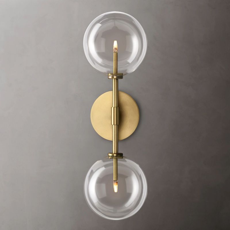Lucelle Glass Globe Linear Wall Sconce