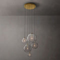 Lucelle Glass Globe Cluster Chandelier 28"