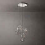 Lucelle Glass Globe Cluster Chandelier 28"