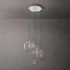 Lucelle Glass Globe Cluster Chandelier 28"