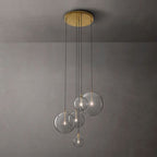 Lucelle Glass Globe Cluster Chandelier 28"