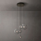 Lucelle Glass Globe Cluster Chandelier 28"