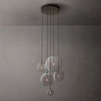 Lucelle Glass Globe Cluster Chandelier 28"