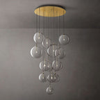 Lucelle Glass Globe Cluster Chandelier 44"