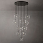 Lucelle Glass Globe Cluster Chandelier 44"