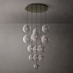 Lucelle Glass Globe Cluster Chandelier 44"