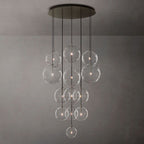 Lucelle Glass Globe Cluster Chandelier 44"