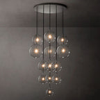 Lucelle Glass Globe Cluster Chandelier 44"
