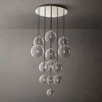 Lucelle Glass Globe Cluster Chandelier 44"