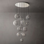 Lucelle Glass Globe Cluster Chandelier 44"