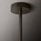 Lucelle Glass Globe Six-Arm Chandelier 40"