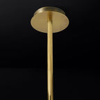 Lucelle Glss Globe Three-Arm Chandelier 46"
