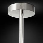 Lucelle Glss Globe Three-Arm Chandelier 46"